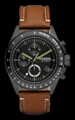Fossil Decker Desert Sand Chronograph Black Dial